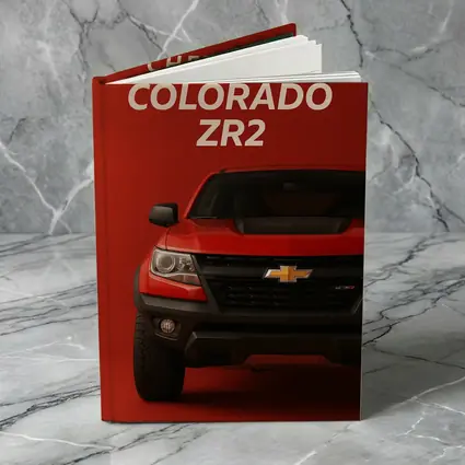 Chevrolet Colorado ZR2 Red Background Art