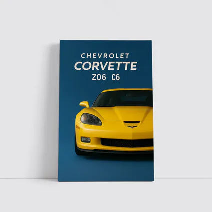 Chevrolet Corvette Z06 C6 Yellow Blue