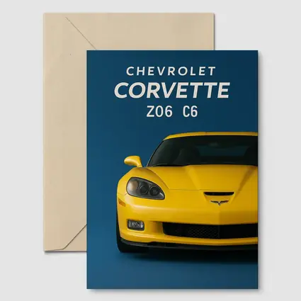 Chevrolet Corvette Z06 C6 Yellow Blue