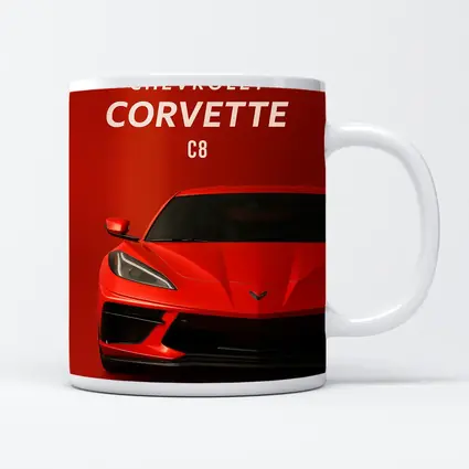 Chevrolet Corvette C8 Red Bold Front