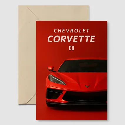 Chevrolet Corvette C8 Red Bold Front