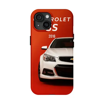 Chevrolet SS 2016 White Red Background