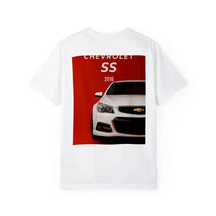 Chevrolet SS 2016 White Red Background