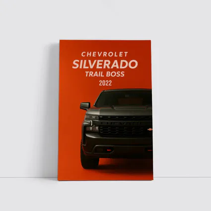 Chevrolet Silverado Trail Boss Orange Background