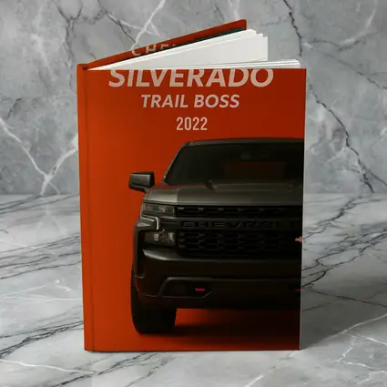 Chevrolet Silverado Trail Boss Orange Background