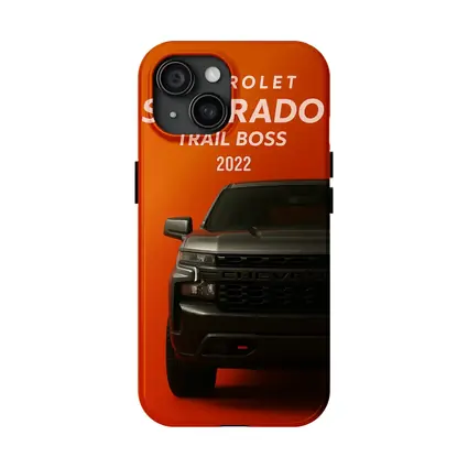 Chevrolet Silverado Trail Boss Orange Background