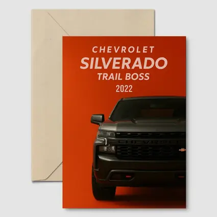 Chevrolet Silverado Trail Boss Orange Background