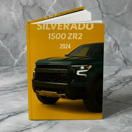 Chevrolet Silverado ZR2 Dark Green Yellow Background