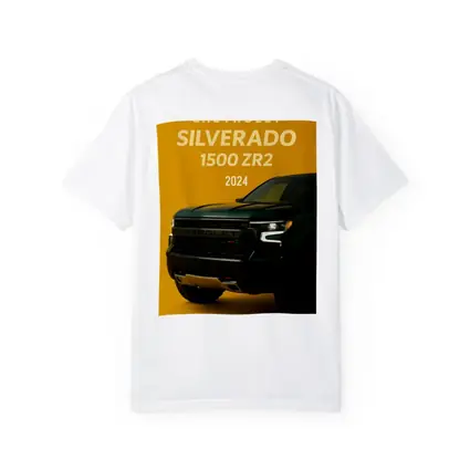 Chevrolet Silverado ZR2 Dark Green Yellow Background