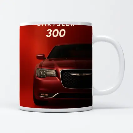 Chrysler 300 Front View Red Background