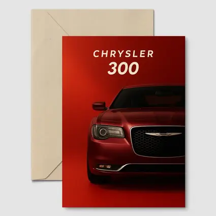 Chrysler 300 Front View Red Background