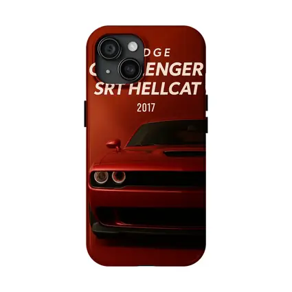 Dodge Challenger SRT Hellcat Red Background
