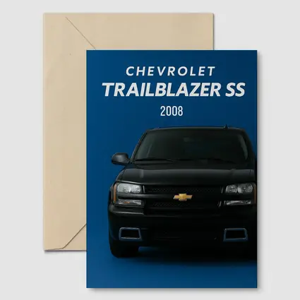 2008 Chevrolet Trailblazer SS Blue Background