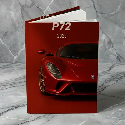 De Tomaso P72 Supercar Red Background