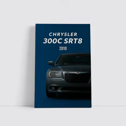 Chrysler 300C SRT8 Dark Blue Minimal Art