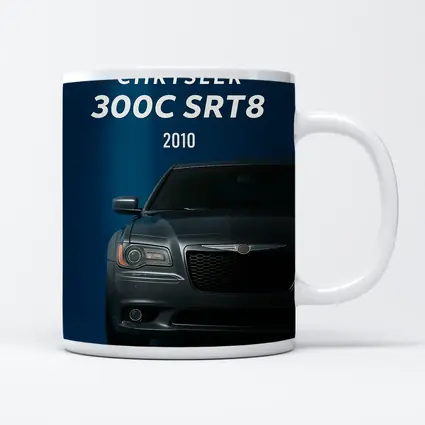 Chrysler 300C SRT8 Dark Blue Minimal Art