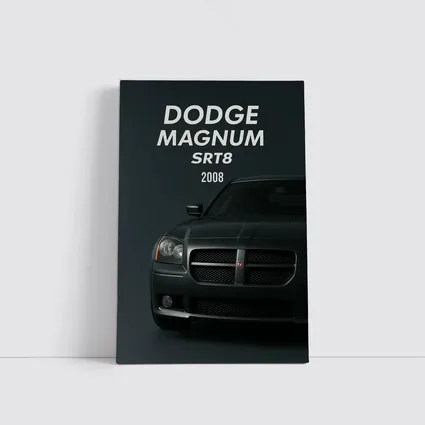 Dodge Magnum SRT8 Dark Studio Front View