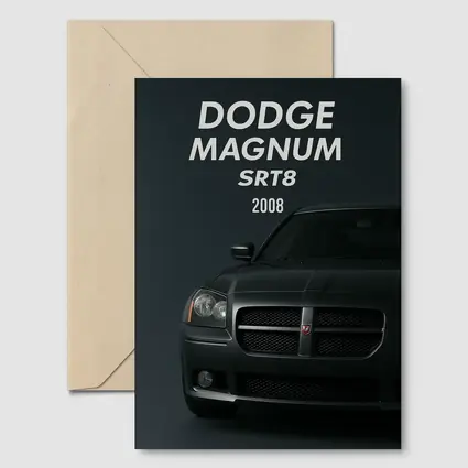 Dodge Magnum SRT8 Dark Studio Front View