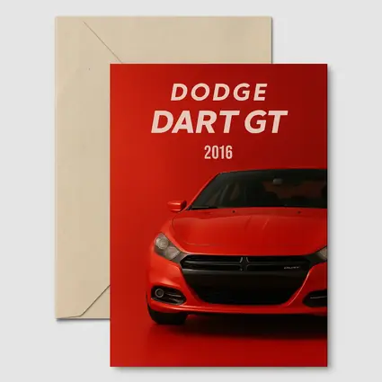 Dodge Dart GT Red Car Front View