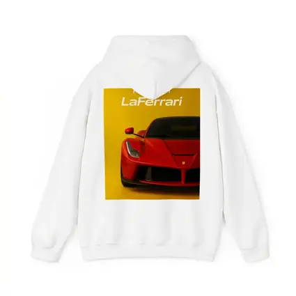 Ferrari LaFerrari Red Supercar Yellow Background