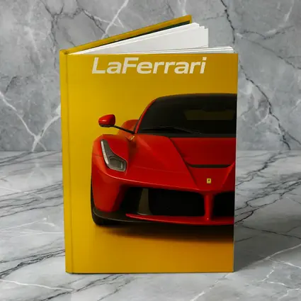 Ferrari LaFerrari Red Supercar Yellow Background