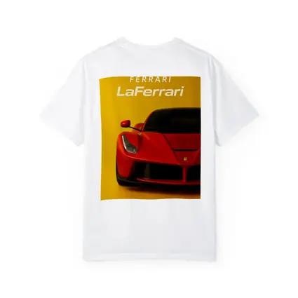 Ferrari LaFerrari Red Supercar Yellow Background