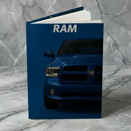 Dodge Ram Truck Blue Dark Background Art