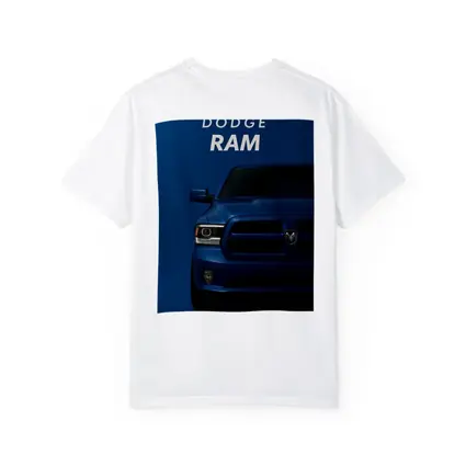 Dodge Ram Truck Blue Dark Background Art