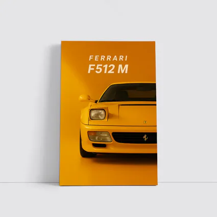 Ferrari F512 M Yellow Studio Shot