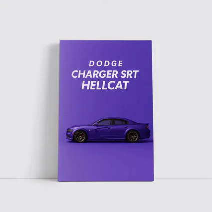 Dodge Charger SRT Hellcat Purple Background
