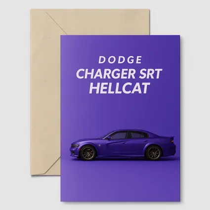 Dodge Charger SRT Hellcat Purple Background