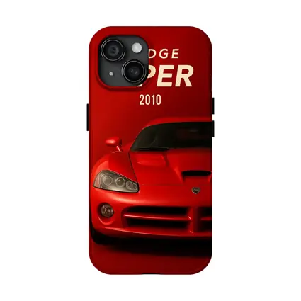 Dodge Viper Red Sports Car Front View