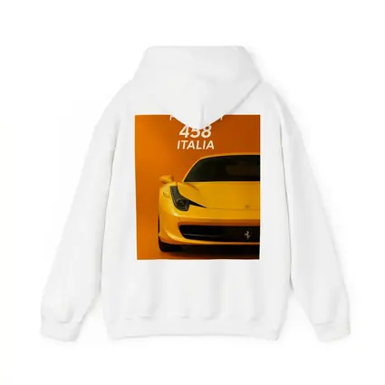 Ferrari 458 Italia Yellow Orange Background
