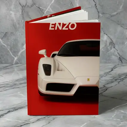 Ferrari Enzo White Car Red Background