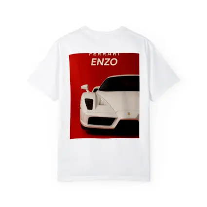 Ferrari Enzo White Car Red Background