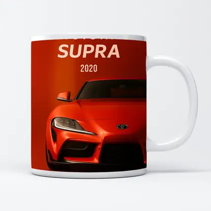 Toyota Supra 2020 Red Orange Background