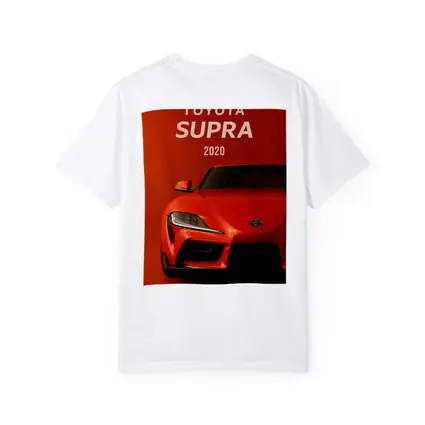 Toyota Supra 2020 Red Orange Background
