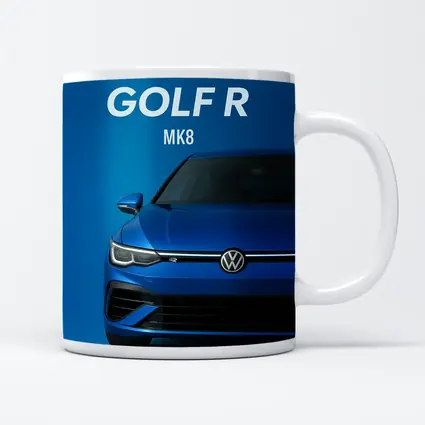 Volkswagen Golf R MK8 Blue Front View