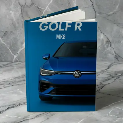 Volkswagen Golf R MK8 Blue Front View