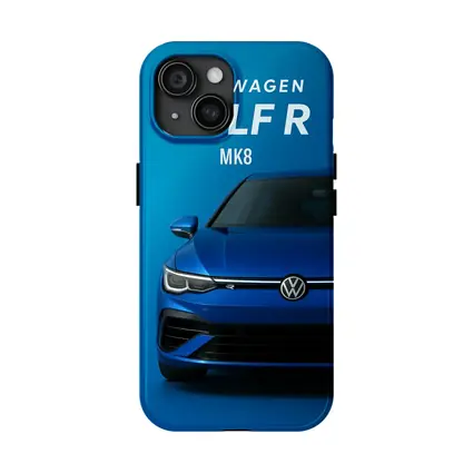 Volkswagen Golf R MK8 Blue Front View