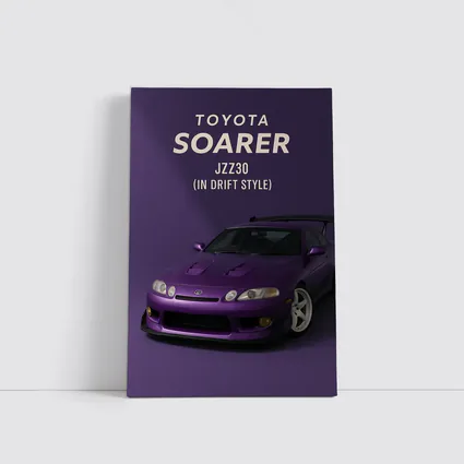 Toyota Soarer JZZ30 Purple Drift Style Art