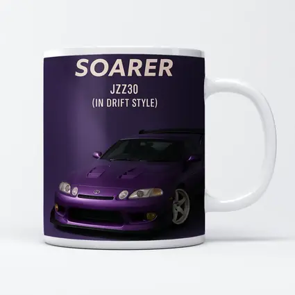 Toyota Soarer JZZ30 Purple Drift Style Art