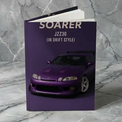 Toyota Soarer JZZ30 Purple Drift Style Art