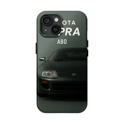 Toyota Supra A80 Dark Green Studio Art