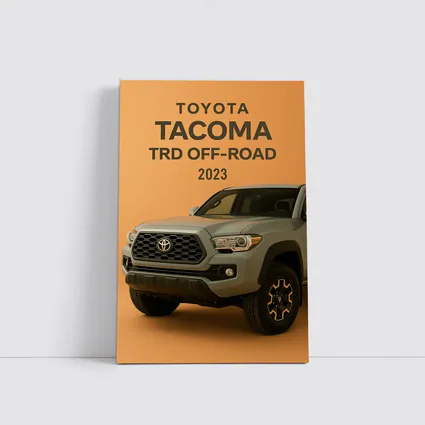 Toyota Tacoma TRD Off Road Orange Background