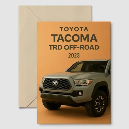 Toyota Tacoma TRD Off Road Orange Background