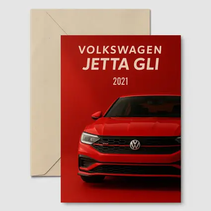 Volkswagen Jetta GLI Red Car Front View