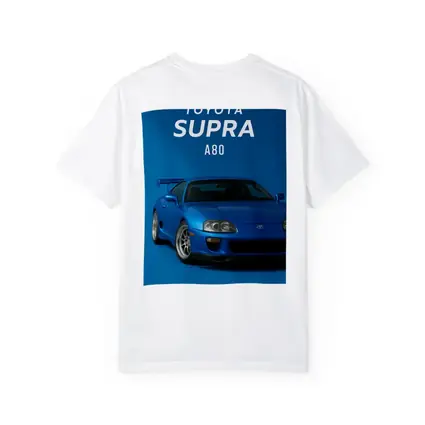 Toyota Supra A80 Blue Studio Art