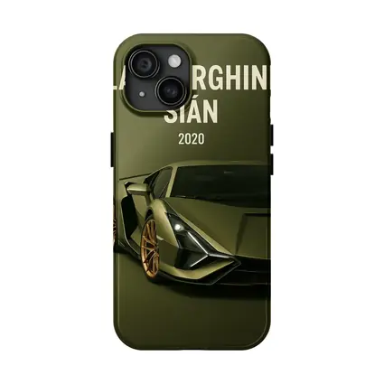 Lamborghini Sian Green Supercar Art Print
