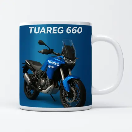 Aprilia Tuareg Adventure Motorcycle Blue Background